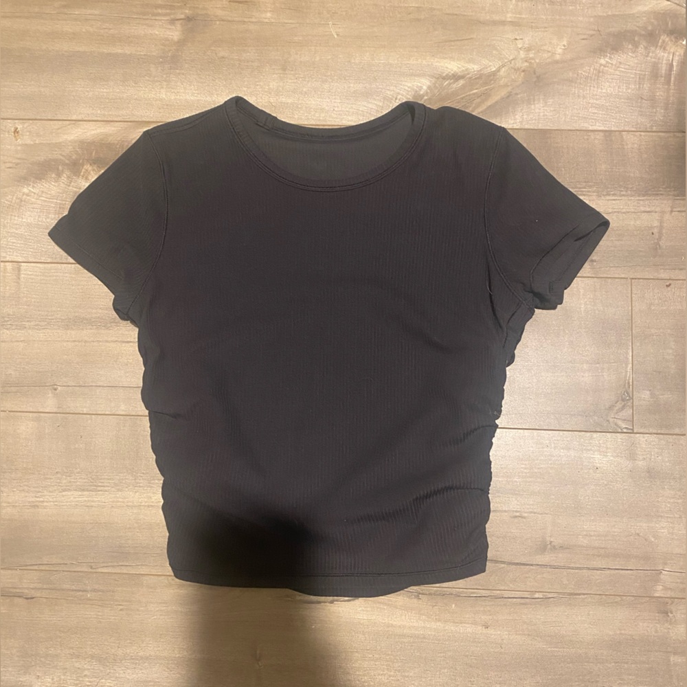 lululemon all it takes Black Short Sleeve Tee